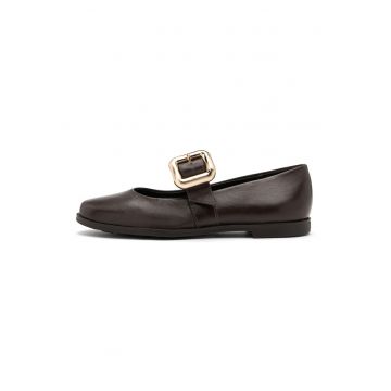 Balerini Mary Jane de piele