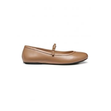 Balerini Mary Jane de piele