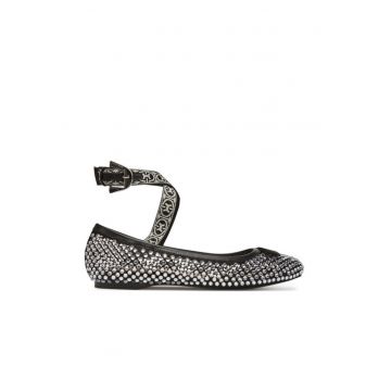 Balerini  S17 19 02 01 847 - Piele naturala - Negru - Negru