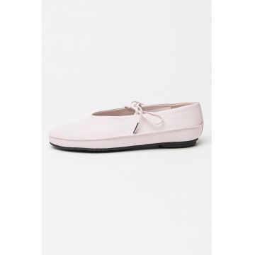 Balerini uni din piele - Roz pastel