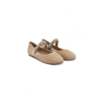 Balerini  V250537 - Piele naturala - Bej