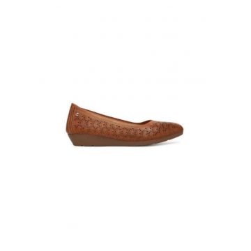 Balerini  W3U-5752 - Piele naturala - Maro