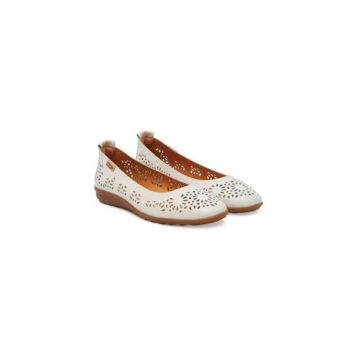 Balerini  W4C-4927 - Piele naturala - Alb