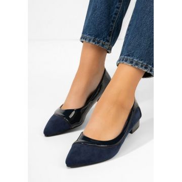 Pantofi cu toc mic Casildia navy