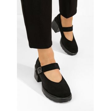 Pantofi cu toc Shirlena negri