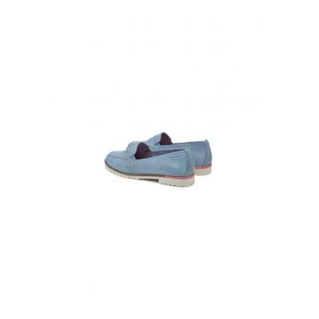 Pantofi dama  304653124 - Piele naturala - Albastru