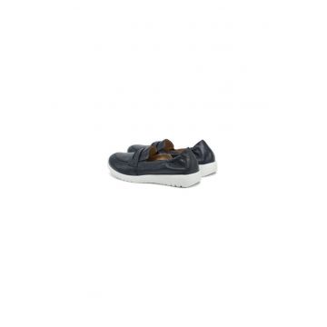 Pantofi dama  304671630 - Piele naturala - Albastru