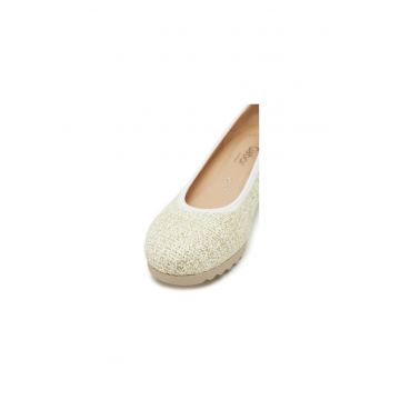 Pantofi dama  304982538 - Textil - Bej