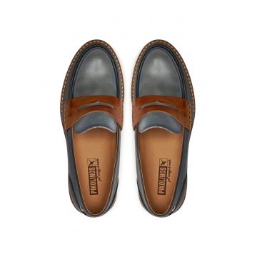 Pantofi dama -  681654 - Piele naturala - Albastru