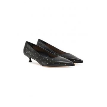 Pantofi dama  Lenor Studs - piele naturala - negru -