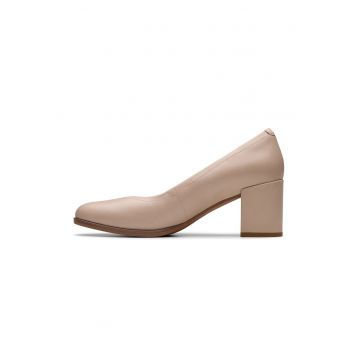 Pantofi de piele cu toc masiv Freva