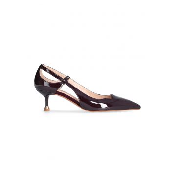 Pantofi de piele ecologica cu varf ascutit