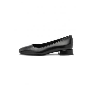 Pantofi de piele intoarsa cu toc patrat Marla