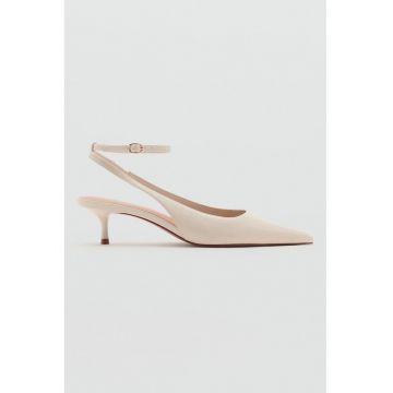 Pantofi slingback de piele ecologica