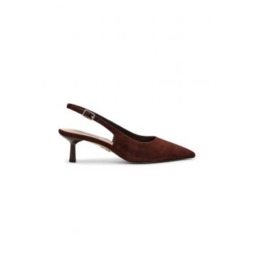 Pantofi slingback de piele intoarsa Korra