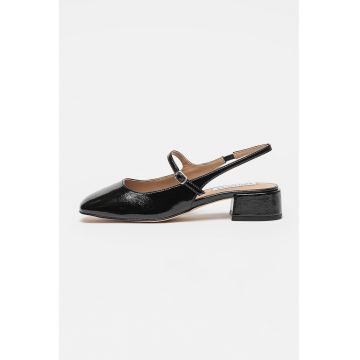 Pantofi slingback din piele ecologica Marjorie