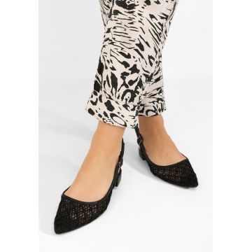 Pantofi slingback Ryvana negri