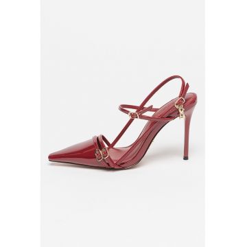 Pantofi stiletto cu aspect lacuit Deagan