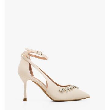 Pantofi stiletto dama Daray Bej