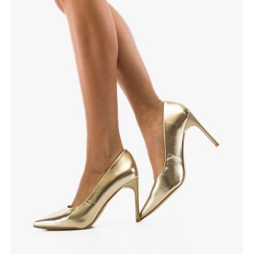 Pantofi stiletto dama Neybar Aurii
