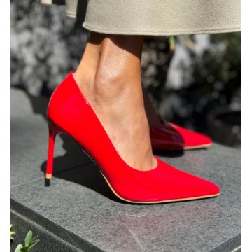 Pantofi stiletto dama Neybar Rosii