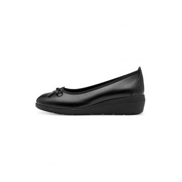 Pantofi wedge cu varf rotund