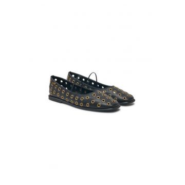 Balerini  CZ377 - Piele naturala - Negru