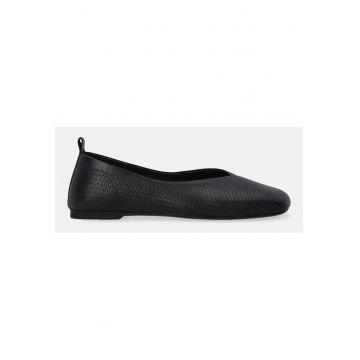 Balerini din piele cu model texturat