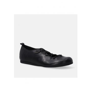 Balerini din piele cu siret elastic