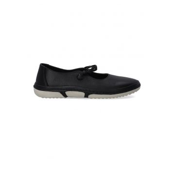 Balerini Mary-Jane din piele cu bareta elastica