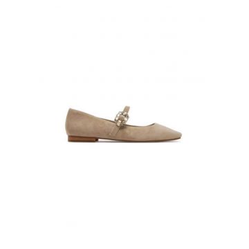 Balerini  V250516 - Piele naturala - Bej
