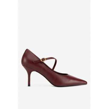 Pantofi dama  5903419938986 - Piele naturala - Rosu