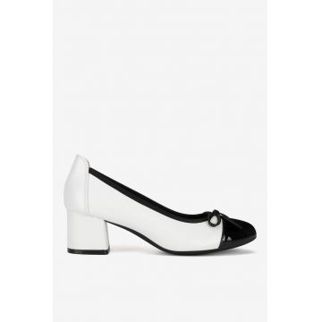 Pantofi dama  5903698112398 - Piele naturala - Alb