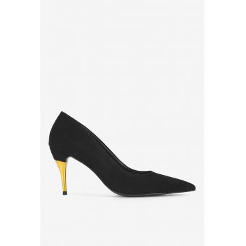 Pantofi dama  5905588900634 - Piele intoarsa - Negru Pantofi dama  5905588900634 - Piele intoarsa - Negru