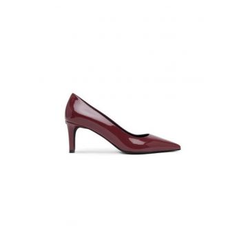 Pantofi dama  YJ69FSN X70000 AL - Piele naturala - Visiniu