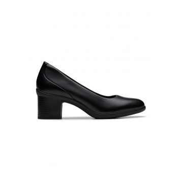 Pantofi de piele cu toc masiv Shaya-Poppy