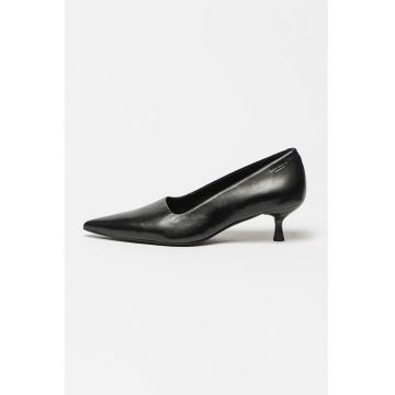 Pantofi din piele cu toc kitten Lykke