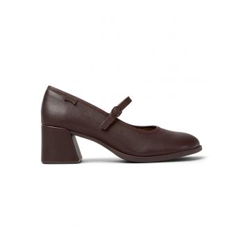 Pantofi Mary Jane din piele cu toc masiv Kora