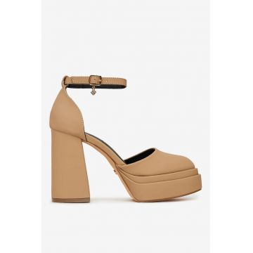 Pantofi Sintetic - Nuanta Bej Pantofi Sintetic - Nuanta Bej