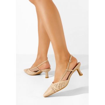 Pantofi slingback Veratia bej