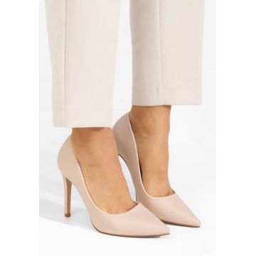 Pantofi stiletto Evangeline bej