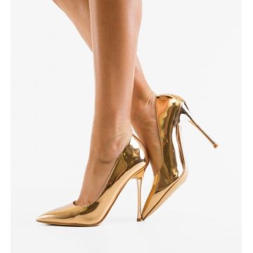 Pantofi stiletto Helar Aurii