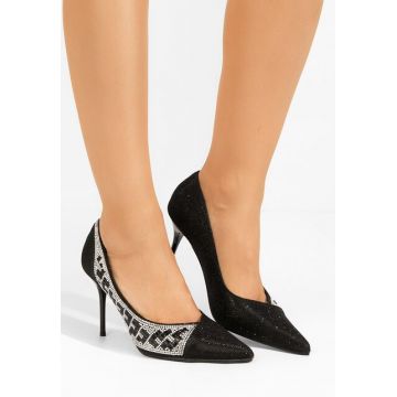 Pantofi stiletto Zenica negri
