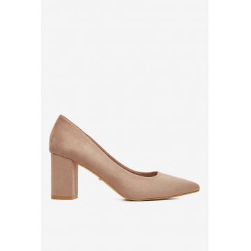 Pantofi textil  maro