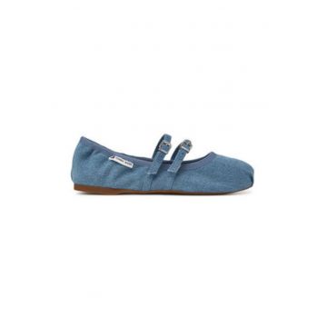 Balerini dama -  albastru - textil