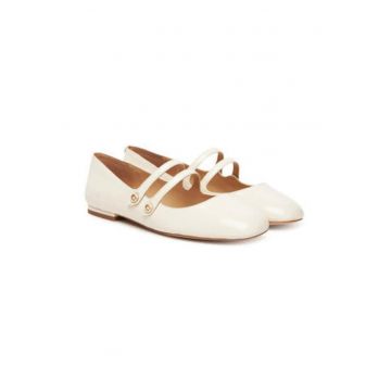 Balerini dama -  piele naturala - crem