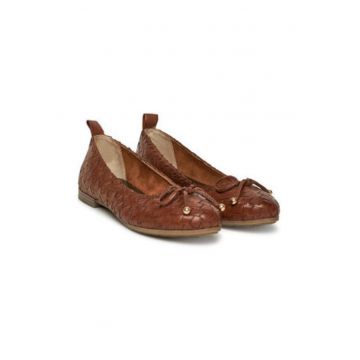 Balerini dama -  piele naturala - maro -