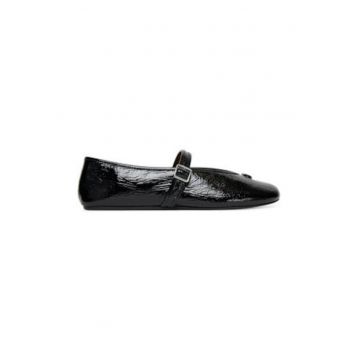 Balerini dama -  piele naturala - negru