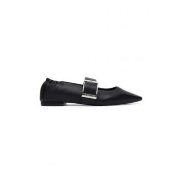 Balerini dama -  piele naturala - negru