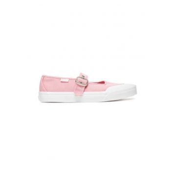Balerini dama -  textil - alb/roz Balerini dama -  textil - alb/roz
